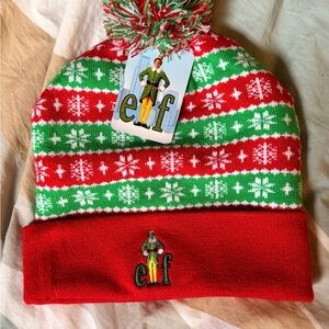 ELF Festive Red and Green Kids Hat